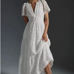Somerset Maxi Dress: Eyelet Edition L